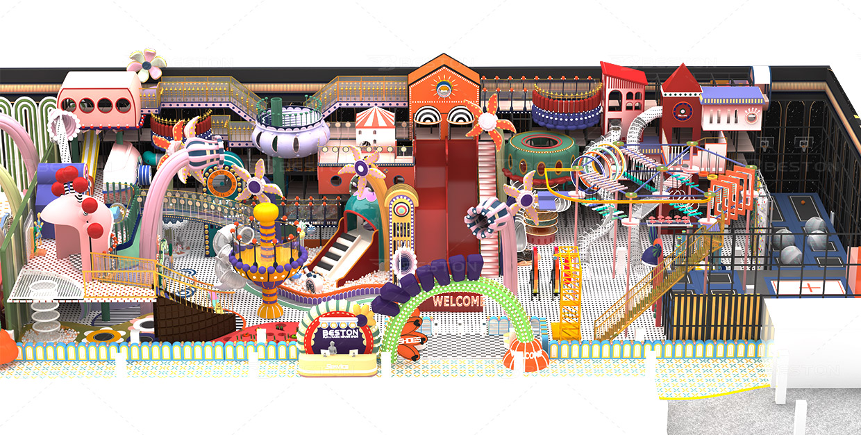 烏茲比克斯坦4000m2室內(nèi)兒童樂園