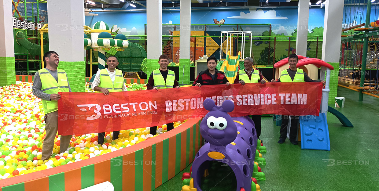 哈薩克斯坦100m2森林淘氣堡項目