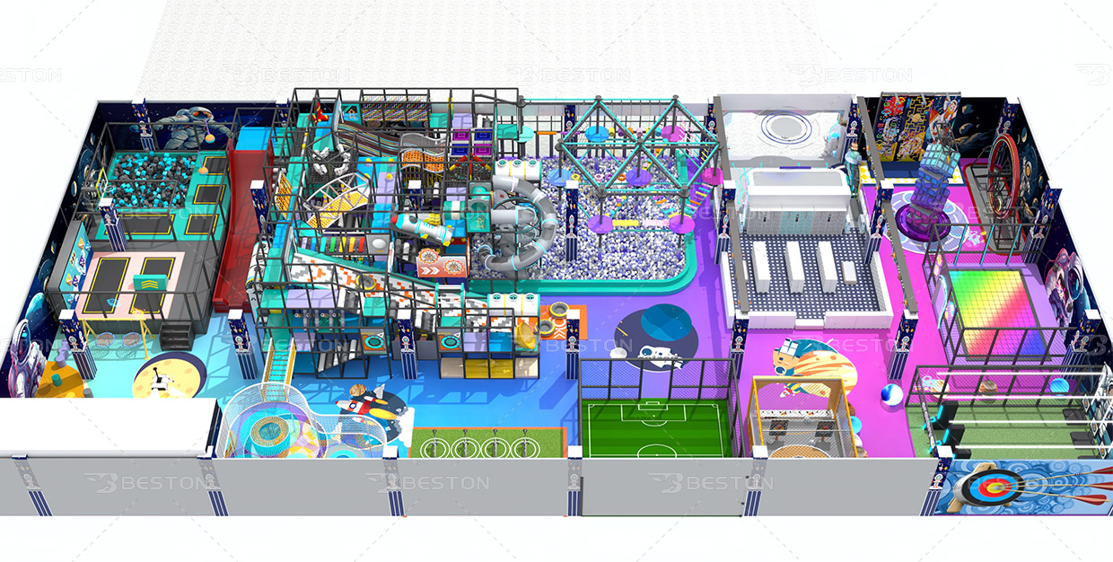 1214m2印度尼西亞楠榜室內游樂場項目